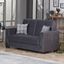 Armada Upholstered Convertible Loveseat with Storage In Gray