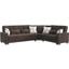 Armada Upholstered Convertible Sectional with Storage In Brown ARM-SEC-8