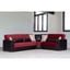 Armada Upholstered Convertible Sectional with Storage In Burgundy