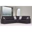 Armada Upholstered Convertible Sectional with Storage In Denim Blue