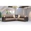 Armada Upholstered Convertible Sectional with Storage In Tan And Brown