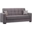 Armada Upholstered Convertible Sofabed with Storage In Gray