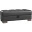 Armada Upholstered Ottoman with Storage In Black ARM-O-15-PU