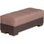 Armada Upholstered Ottoman with Storage In Brown ARM-O-14