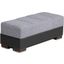 Armada Upholstered Ottoman with Storage In Gray and Black ARM-O-5