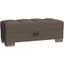 Armada X Upholstered Convertible Wood Trimmed Ottoman with Storage In Brown ARM-W-O-312