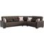 Armada X Upholstered Convertible Wood Trimmed Sectional with Storage In Brown ARM-W-SEC-314