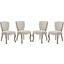 Array Beige Dining Side Chair Set of 4