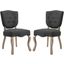 Array Dining Side Chair Set of 2 In Gray