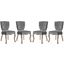 Array Gray Dining Side Chair Set of 4