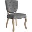 Array Gray Vintage French Performance Velvet Dining Side Chair