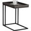 Artezia Arden Black And Charcoal C Shaped End Table