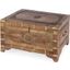 Artifacts Nador Hand-Painted Storage Trunk In Light Brown