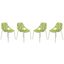 Asbury Dining Chair Set of 4 In Green