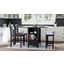 Asbury Park Counter Height Drop Leaf Dining Set w/ Chair Choices (Black)