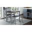 Asbury Park Farmhouse 4-Pack Dining Set - Counter Table With 2 Stools And Bench In Brown and Grey