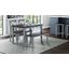 Asbury Park Farmhouse 4-Pack Dining Set - Table With 2 Chairs And Bench In Brown and Grey