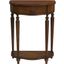 Ashby Demilune Antique Cherry Console Table With Storage
