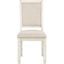 Asher Beige And White Side Chair Set Of 2