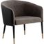 Asher Lounge Chair In Sparrow Grey And Napa Black