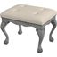Ashford Upholstered Vanity Stool In Gray