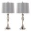 Ashland 27 Inch Metal Table Lamp Set of 2 In Grey