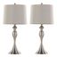 Ashland 27 Inch Metal Table Lamp Set of 2 In Light Grey