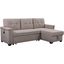 Ashlyn Light Gray Reversible Sleeper Sectional Sofa With Storage Chaise