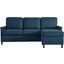 Ashton Upholstered Fabric Sectional Sofa In Azure