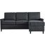 Ashton Upholstered Fabric Sectional Sofa In Charcoal