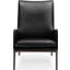 Asta Leather Chair In Black