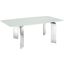 Astor Dining Table With Stainless Base and White Top