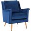 Astrid Navy and Natural Mid Century Arm Chair