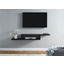 Asymmetrical Wall Mounted 60 Inch TV Console Entertainment Center In Black