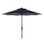 Athens Navy and White Inside Out Striped 9 Crank Outdoor Auto Tilt Umbrella