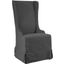 Atlantic Beach Wing Charcoal Linen Dining Chair