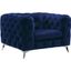 Atronia Blue Fabric Accent Chair