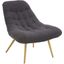 Aubrey Grey Boucle Lounge Chair