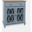 Aurora Hills Country Wire-Brushed 2 Door Accent Chest In Blue
