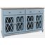 Aurora Hills Country Wire-Brushed 4 Door Accent Chest In Blue