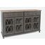 Aurora Hills Country Wire-Brushed 4 Door Accent Chest In Grey