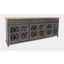 Aurora Hills Country Wire-Brushed 6 Door Accent Chest In Grey