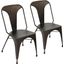 Austin Industrial Dining Chair In Antique - Set Of 2