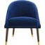 Avalon Navy Velvet Accent Chair
