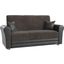 Avalon Upholstered Convertible Loveseat with Storage In Gray