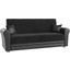 Avalon Upholstered Convertible Sofabed with Storage In Gray and Black