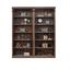 Avondale 96 Inch Tall Wall Bookcase with Ladder In Brown