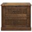 Avondale Rustic Lateral File with Locking Legal and Letter File Drawer In Brown