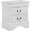 Crown Mark Louis Philip Nightstand in White