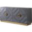 Babatunde 65 Inch Wood Sideboard With Gold Accents In Gray